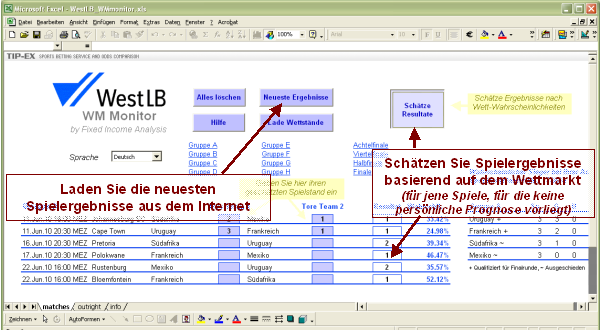 Screenshot worksheet matches